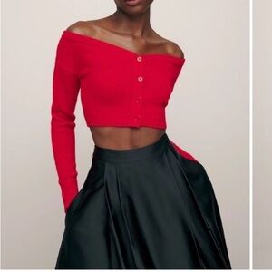 Reformation Vibrant Red Knit Sweater